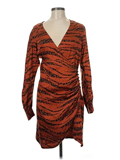 Pre-owned Anine Bing Casual Dress In Orange