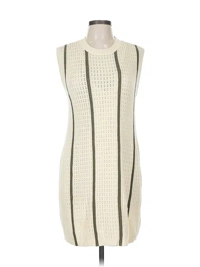 Pre-owned Anine Bing Casual Dress In White