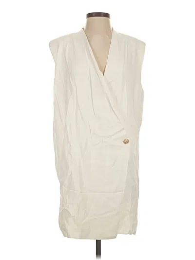Pre-owned Anine Bing Casual Dress In White