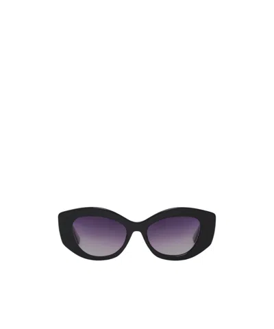 Anine Bing Cat Eye Frame Sunglasses In Black