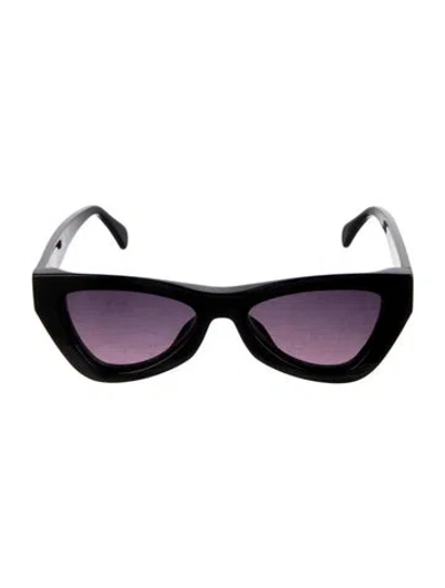 Pre-owned Anine Bing Cat-eye Gradient Sunglasses In Black
