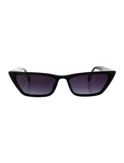 Pre-owned Anine Bing Cat-eye Gradient Sunglasses In Black