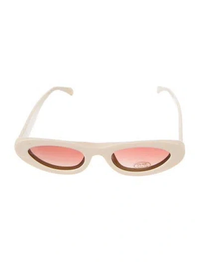 Pre-owned Anine Bing Cat-eye Gradient Sunglasses In Neutral