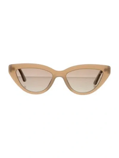 Pre-owned Anine Bing Cat-eye Gradient Sunglasses In Neutral