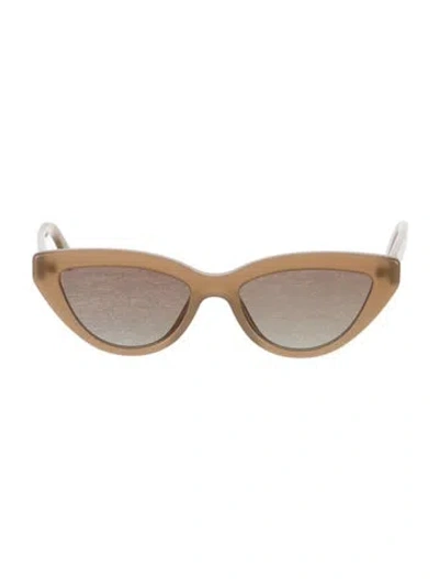 Pre-owned Anine Bing Cat-eye Gradient Sunglasses In Neutrals