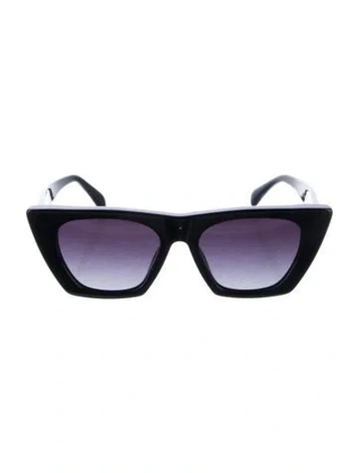 Pre-owned Anine Bing Cat-eye Tinted Sunglasses In Black