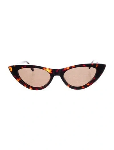 Pre-owned Anine Bing Cat-eye Tinted Sunglasses In Brown