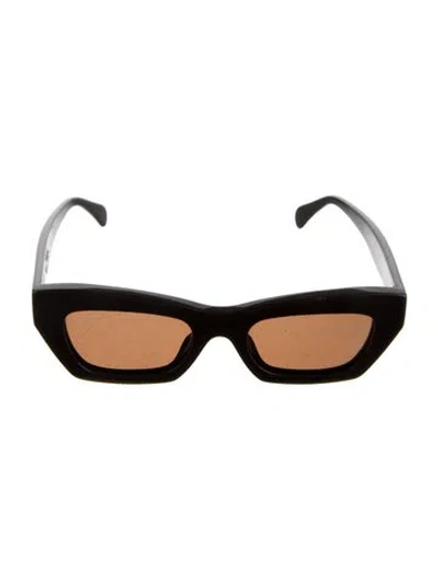 Pre-owned Anine Bing Cat-eye Tinted Sunglasses In Brown