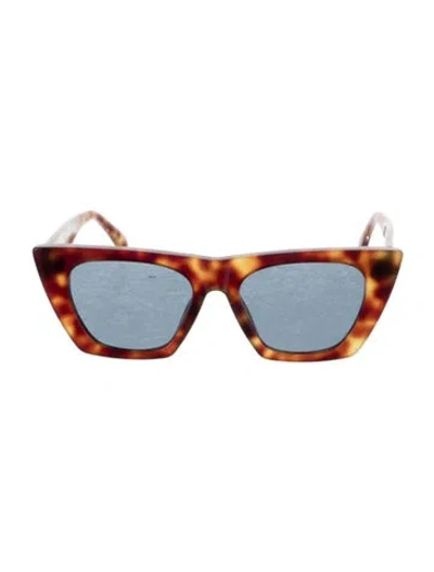 Pre-owned Anine Bing Cat-eye Tinted Sunglasses In Brown