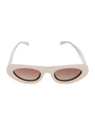 Pre-owned Anine Bing Cat-eye Tinted Sunglasses In Neutral
