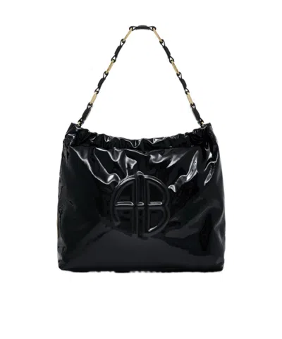 Anine Bing Chain-link Handbag In Black