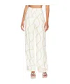 Anine Bing Chain Link-print Trousers In White