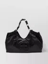 Anine Bing Chain Strap Ruched Detailing Soft Texture Tote