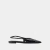 Anine Bing Women's Elena Slingback Flats In Black