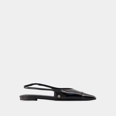 ANINE BING CHAUSSURES PLATES ELENA - ANINE BING - CUIR - NOIR