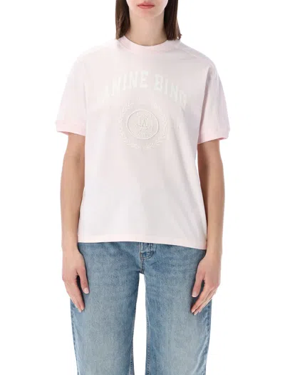 Anine Bing Chic Mini T-shirt For Women In Pink