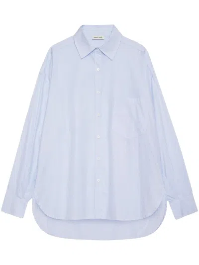 Anine Bing Chrissy Shirt - Blue And White Stripe Clothing In Multicolour