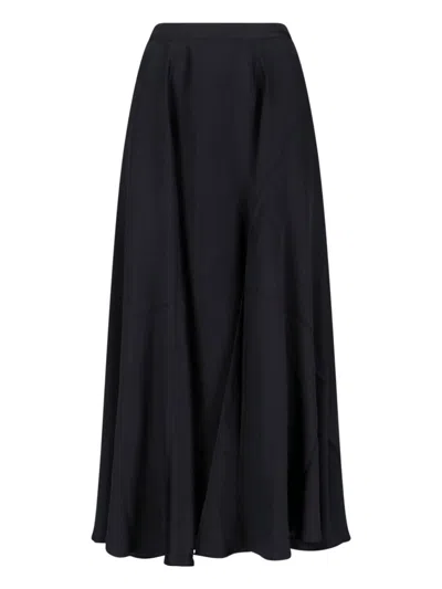 Anine Bing Christina Midi Skirt In Black