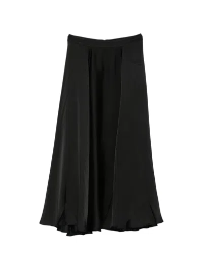 Anine Bing Christina Slit Skirt In Black