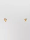 Anine Bing Circular Brass Hoop Earrings In Gold