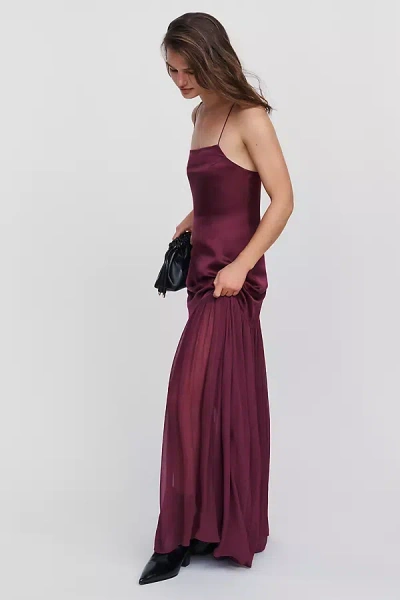 Anine Bing Clementine Maxi Dress In Red