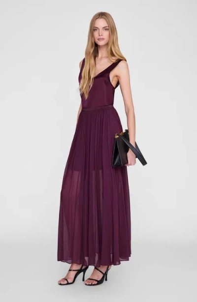 Anine Bing Clementine Skirt In Purple