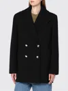 Anine Bing Glenn Double-breasted Coat In Black