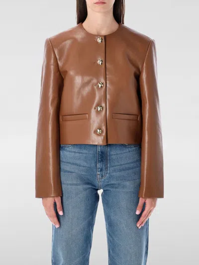 ANINE BING COAT ANINE BING WOMAN COLOR BROWN,H36299032
