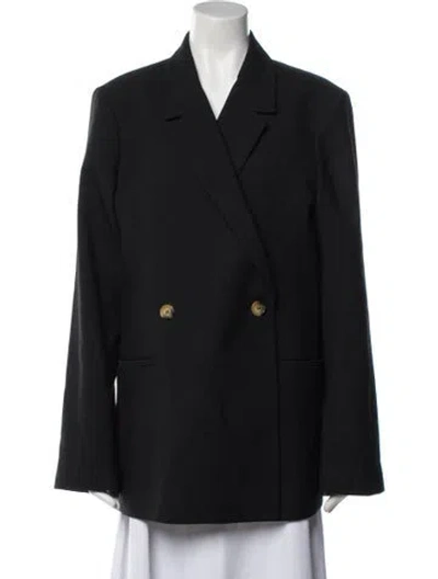 Pre-owned Anine Bing Coat In Black