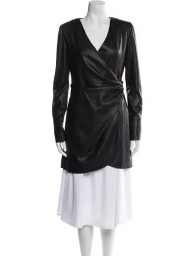 Pre-owned Anine Bing Coat In Black