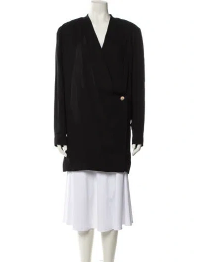 Pre-owned Anine Bing Coat In Black