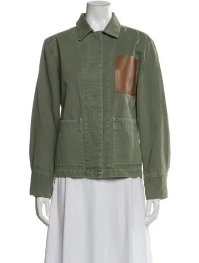 Pre-owned Anine Bing Coat In Green