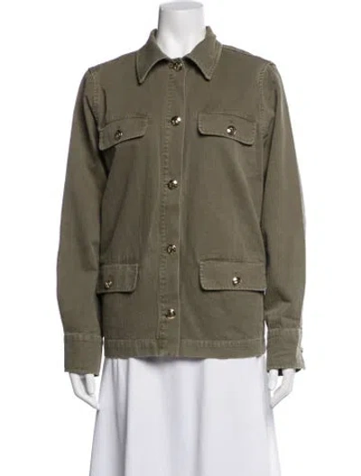Pre-owned Anine Bing Coat In Green