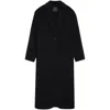 Anine Bing Quinn Notched-lapels Coat In Black