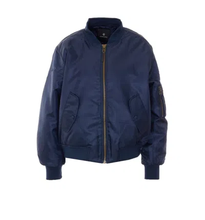 Anine Bing John Smedley John Smedley Blenheim Extra Fine Merino Wool V-neck Jumper In Blue