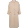 Anine Bing Randy Maxi Trench In Neutrals