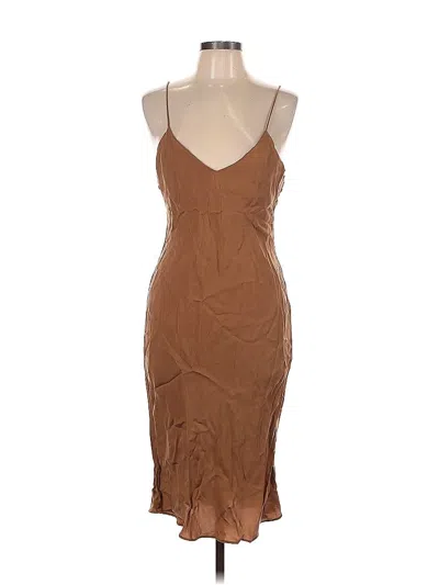 Pre-owned Anine Bing Cocktail Dress In Brown