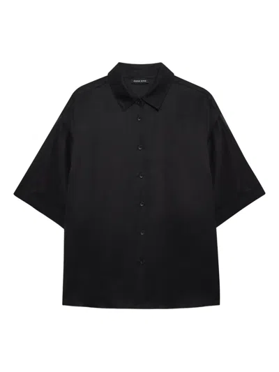 Anine Bing Coco Button-up Shirt In Black