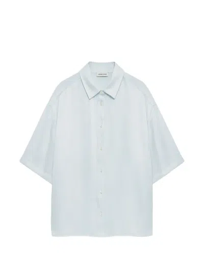 Anine Bing Coco Buttoned Shirt In Blue