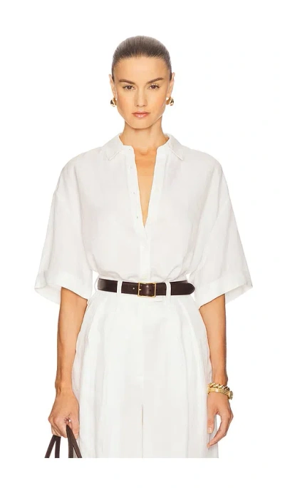 Anine Bing Coco Shirt In White