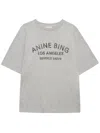 Anine Bing Cohen Tee Los Angeles Stancil Woman Grey In Gray