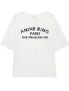 Anine Bing Cohen Tee Paris Stancil Woman Ivory In White