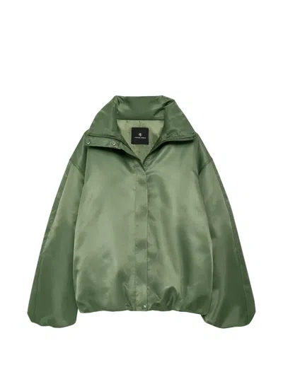 Anine Bing Collar Cyrus Jacket In Green