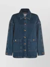 Anine Bing Womens Clean Indigo Denim Luca Relaxed-fit Denim Jacket In Blue