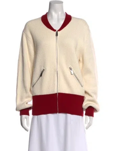 Pre-owned Anine Bing Colorblock Pattern Crew Neck Sweater
