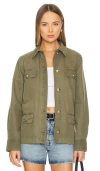 Anine Bing Khaki Corey Jacket In Army Green