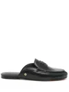 Anine Bing Round Toe Mules In Black
