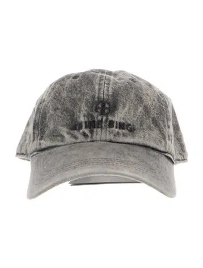 Pre-owned Anine Bing Cotton Baseball Cap W/tags In Gray