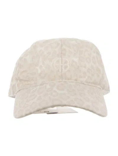 Pre-owned Anine Bing Cotton Baseball Cap W/tags In Neutral