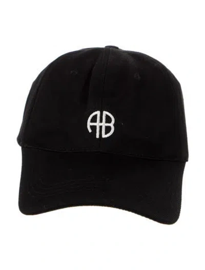 Pre-owned Anine Bing Cotton Baseball Hat In Black